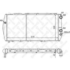 10-25017-SX STELLOX Радіатор охолодження двигуна