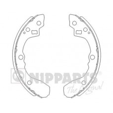 J3500321 NIPPARTS Комплект гальмівних колодок