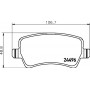 8DB 355 025-401 HELLA PAGID Комплект гальмівних колодок дисковий гальм