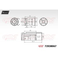 72938067 MAXTECH Поршень корпус скоби гальма