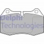 LP1584 DELPHI КомплеК т гальмівних колодок, дискове гальмо