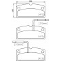 8DB 355 014-171 HELLA Комплект гальмівних колодок, дискове гальмо