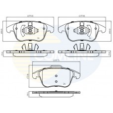 CBP02441 COMLINE Комплект гальмівних колодок дисковий гальм