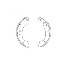 KBS-7423 KAVO PARTS Комплект гальмівних колодок