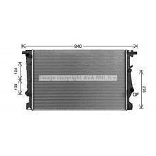 JE2080 AVA QUALITY COOLING Радіатор охолодження двигуна