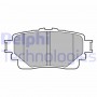 LP3599 DELPHI Комплект гальмівних колодок дисковий гальм