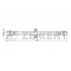 BS-9068 ZEKKERT Гальмівний шланг