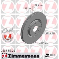 250.5713.20 ZIMMERMANN Гальмівний диск