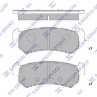 SP1160 Hi-Q Комплект гальмівних колодок дисковий гальм