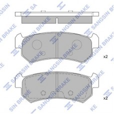 SP1160 Hi-Q Комплект гальмівних колодок дисковий гальм