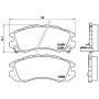 P 78 004 BREMBO Комплект гальмівних колодок дисковий гальм