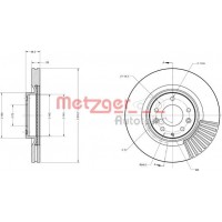 6110737 METZGER Гальмівний диск