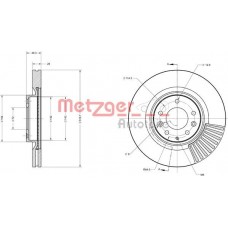 6110737 METZGER Гальмівний диск