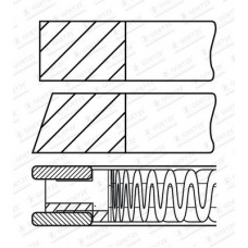 08-429900-00 GOETZE ENGINE Комплект поршневих кілець