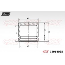 72954035 MAXTECH Поршень корпус скоби гальма