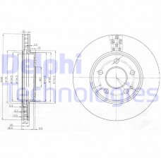 BG3909 DELPHI Гальмівний диск