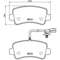 P 68 063 BREMBO КомплеК т гальмівних колодок, дискове гальмо