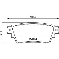 MDB4071 MINTEX Комплект гальмівних колодок дисковий гальм