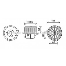 FT8436 AVA QUALITY COOLING Вентилятор салону