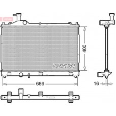 DRM45056 DENSO Радіатор охолодження двигуна