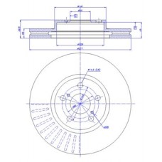 142.1137 CAR Гальмівний диск