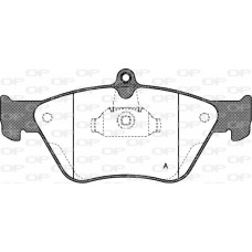 BPA0468.00 OPEN PARTS Комплект гальмівних колодок дисковий гальм