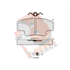 RB0993-204 R BRAKE Комплект гальмівних колодок дисковий гальм