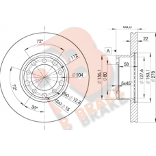 78RBD20205 R BRAKE Гальмівний диск