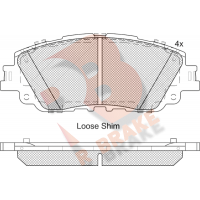 RB2307 R BRAKE Комплект гальмівних колодок дисковий гальм