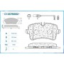 C12CR0002 CWORKS Комплект гальмівних колодок дисковий гальм