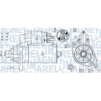063721397010 MAGNETI MARELLI Стартер