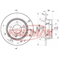 BD-8936 FREMAX Гальмівний диск