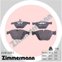 24161.200.1 ZIMMERMANN КомплеК т гальмівних колодок, дискове гальмо