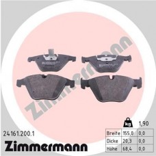 24161.200.1 ZIMMERMANN КомплеК т гальмівних колодок, дискове гальмо