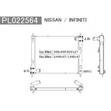 N156N120 NPS Радіатор охолодження двигуна