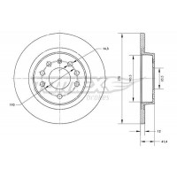 TX 70-81 TOMEX Brakes Гальмівний диск
