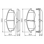 0 986 424 810 BOSCH Комплект гальмівних колодок дисковий гальм