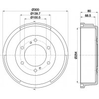 MBD326 MINTEX Гальмівний барабан