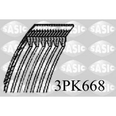 3PK668 SASIC Поліклиновий ремінь