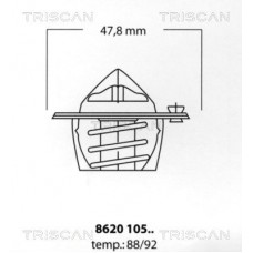 8620 10588 TRISCAN Термостат охолоджувальна рідина