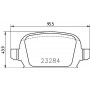 8DB 355 018-641 HELLA Комплект гальмівних колодок дисковий гальм