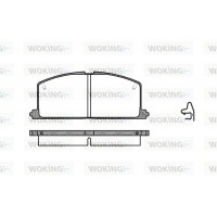 P0673.04 WOKING Комплект гальмівних колодок дисковий гальм