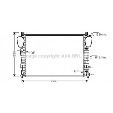 MSA2309 AVA QUALITY COOLING Радіатор охолодження двигуна