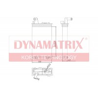 DR71438 DYNAMATRIX Теплообмінник обігрів салону