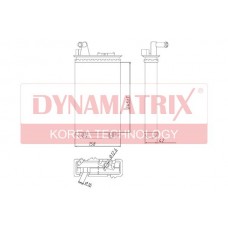 DR71438 DYNAMATRIX Теплообмінник обігрів салону