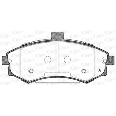 BPA0893.02 OPEN PARTS Комплект гальмівних колодок дисковий гальм