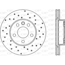 BDRS1843.25 OPEN PARTS Гальмівний диск