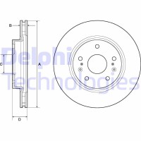 BG4764C DELPHI Гальмівний диск