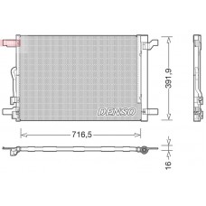 DCN32024 DENSO Конденсатор кондиціонера
