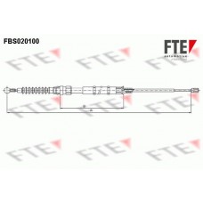 FBS020100 FTE Тросик, cтояночный тормоз